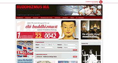 Desktop Screenshot of buddhizmusma.hu